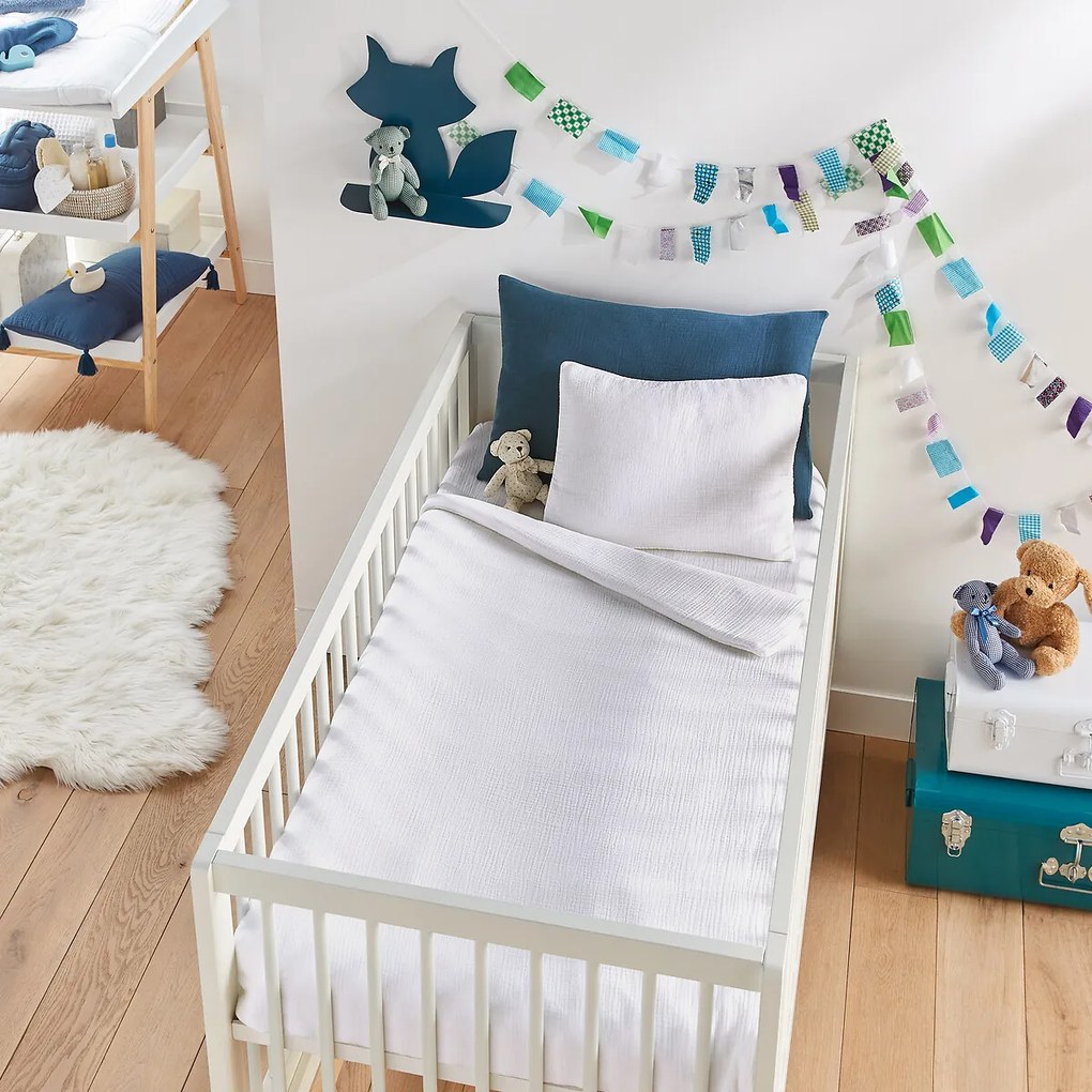 Hoeslaken voor babybed, effen tetra, Kumla
