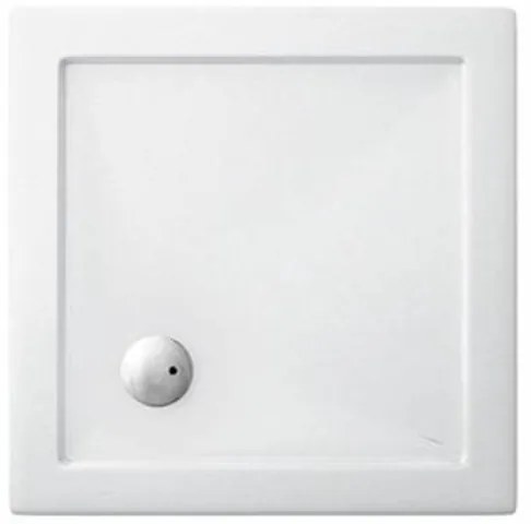 Crosswater Showertray douchebak - 80x80x4cm - vierkant - acryl - glans wit ST000S800