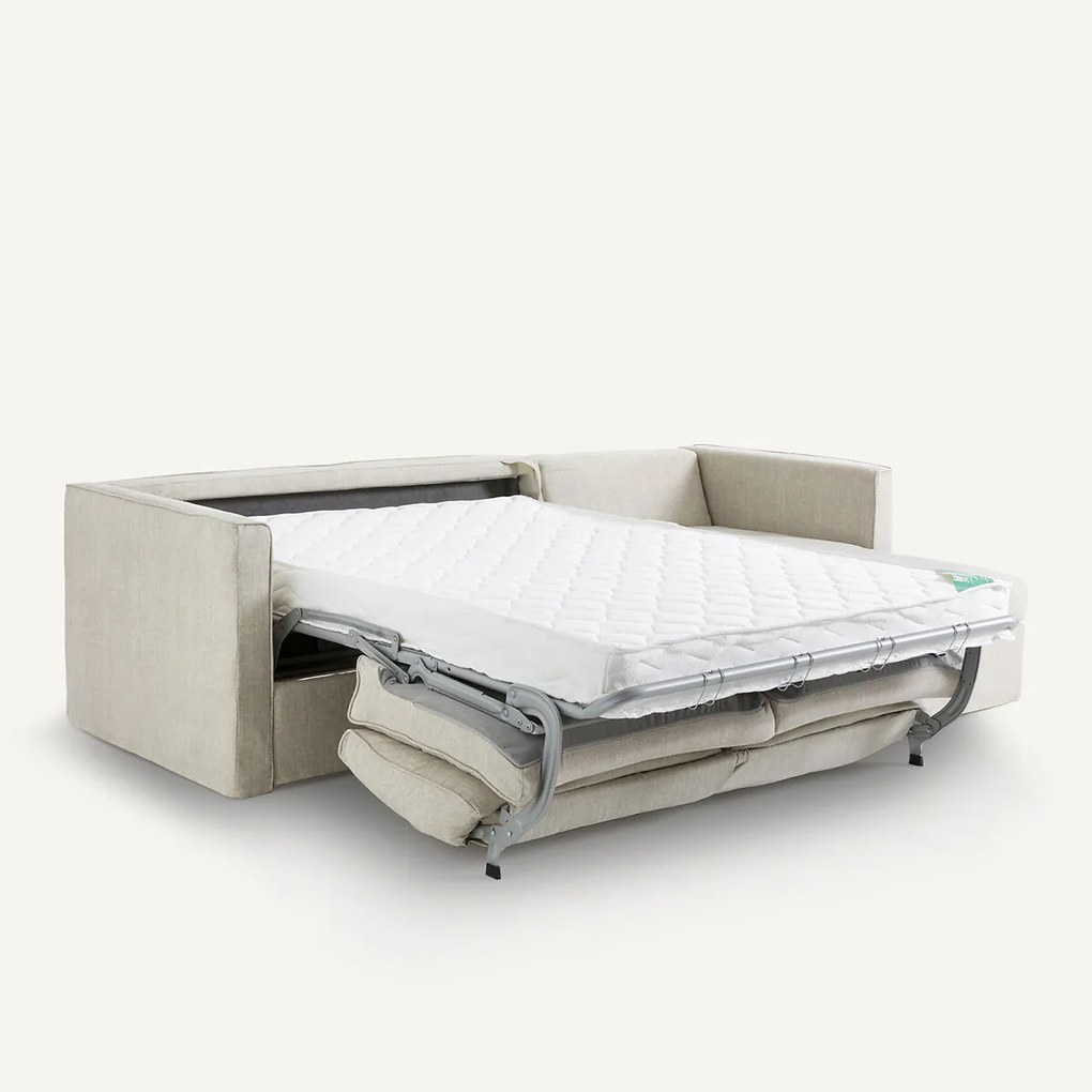 Omkeerbare en omvormbare hoekbank van katoen en linnen, Camille