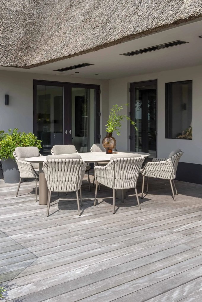 4 Seasons Outdoor Montera tuinstoel terre SALE Tuinstoel bruin weerbestendig