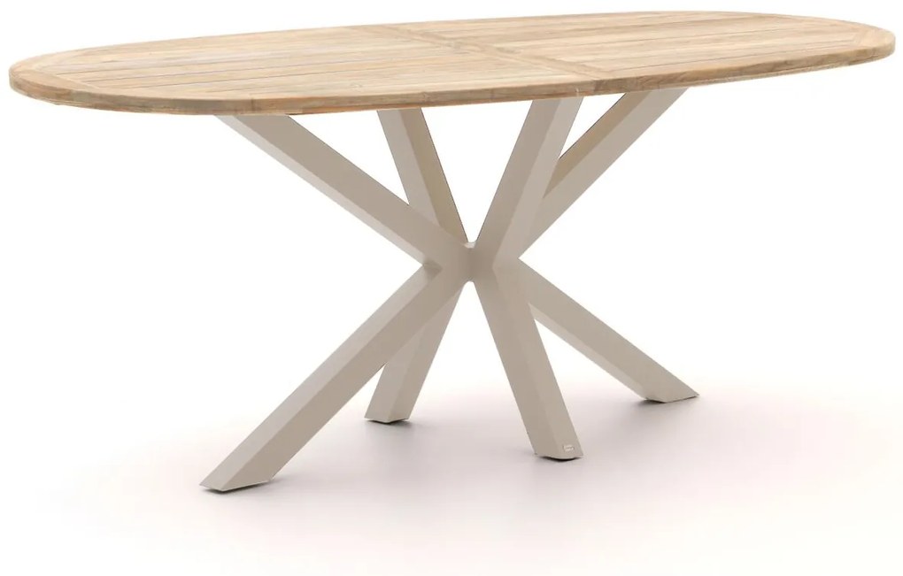 + 10% kassakorting | Bartafel ROUGH | Ovaal  | Tuintafel Teakhout | 240x120cm | 6 personen | Kees Smit Tuinmeubelen
