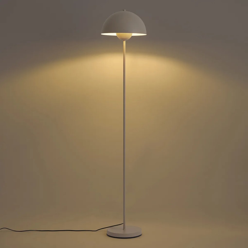 Retro vloerlamp beige 160cm - Magnax