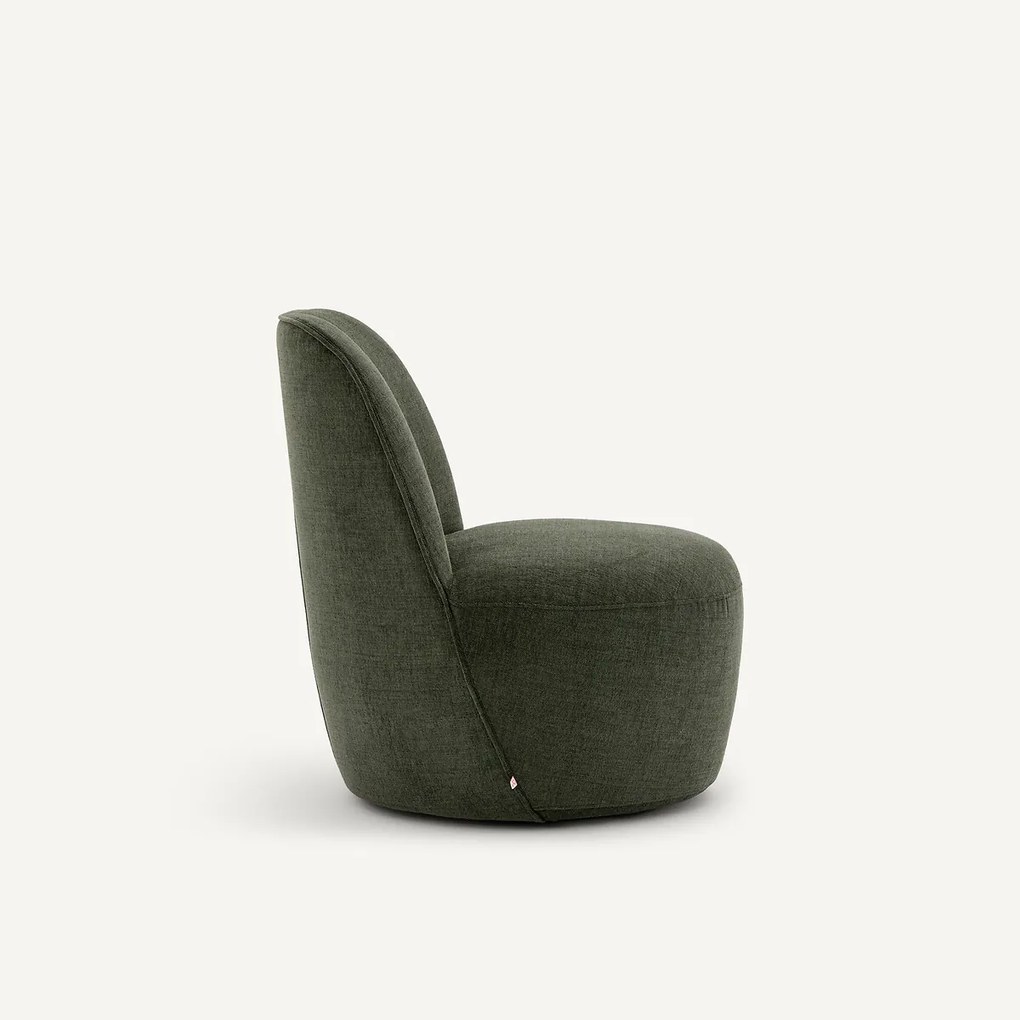 Draaibare fauteuil, in polyester, ROSEBURY, ontwerp Emmanuel Gallina