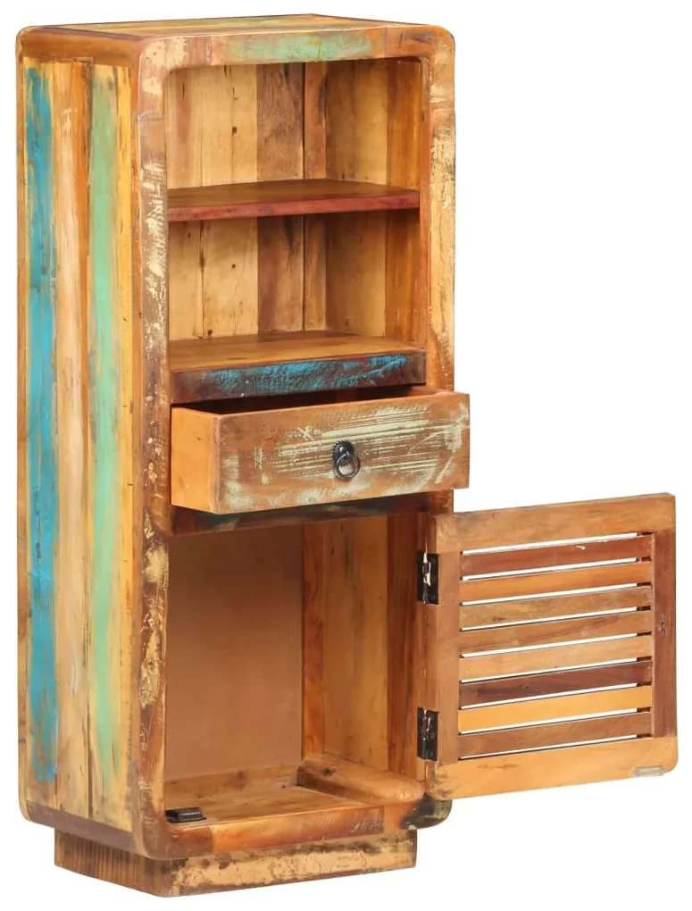 vidaXL Hoge kast 45x32x110 cm massief gerecycled hout