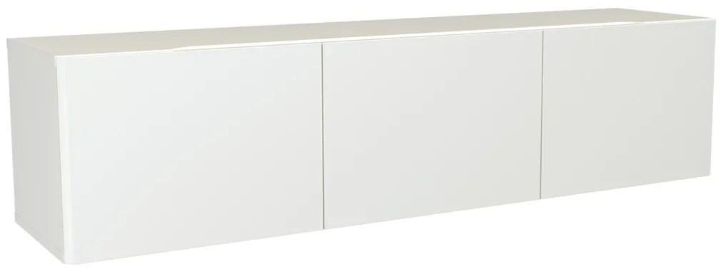 Zwevend Tv-meubel Wit 146 Cm - 146x35.5x35cm.