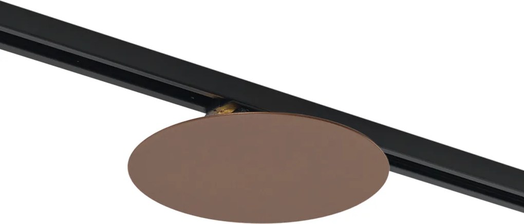 Moderne plafondlamp brons voor railsysteem 1-fase 2-lichts - Iconic Pulley