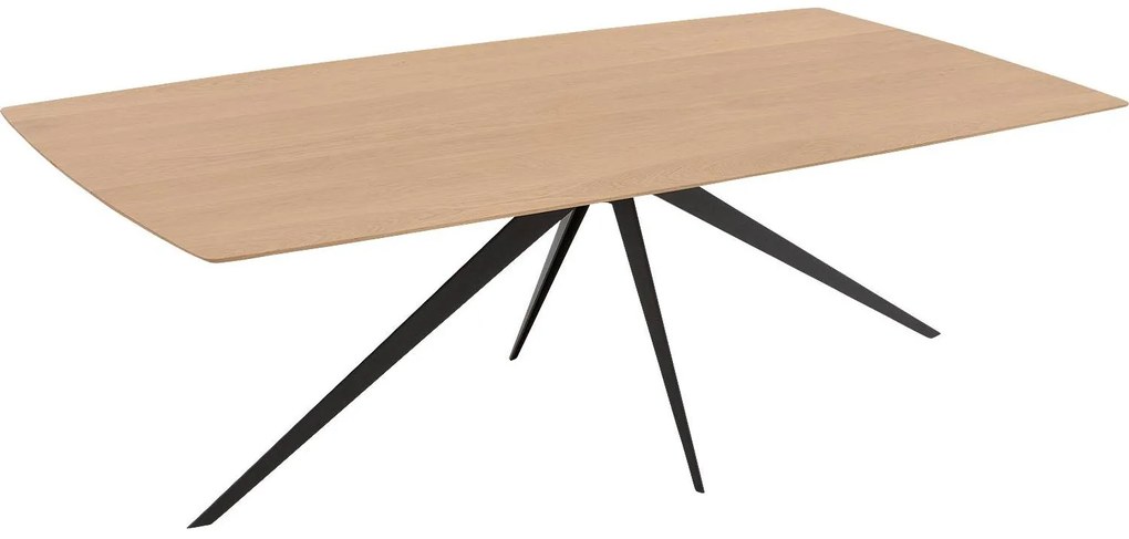 Goossens Excellent Eettafel Uniek, Semi rechthoekig 200 x 100 cm