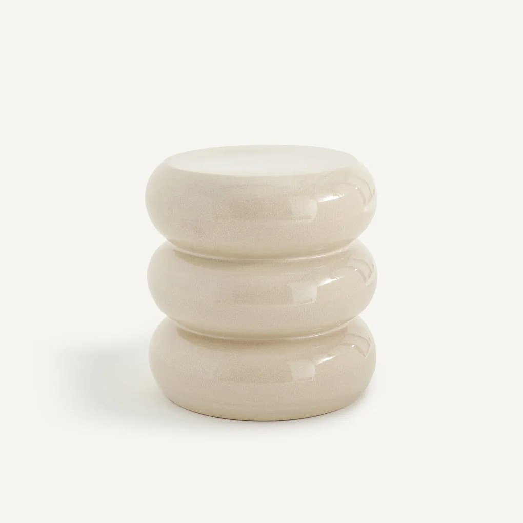 Bijzettafel van gebarsten keramiek, Belly