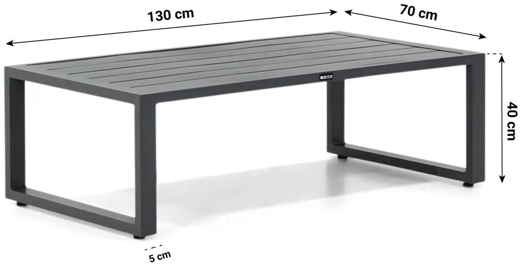 Hoek loungeset 5 personen Aluminium Grijs  Lifestyle Garden Furniture Lagos