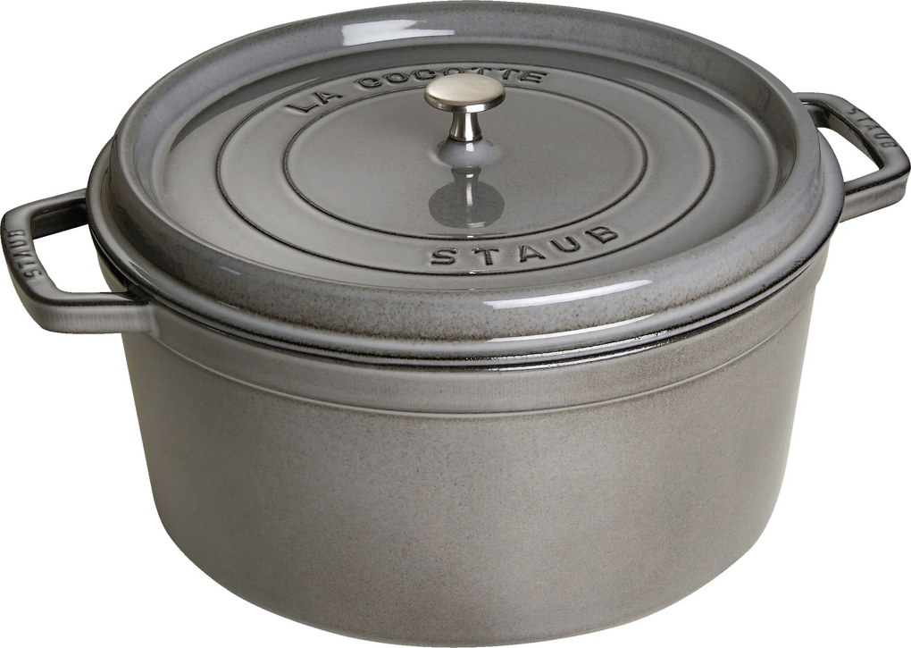 Staub La Cocotte Cocotte 30 cm / 8,4 l, Rond, Grafietgrijs - La Cocotte - Staub