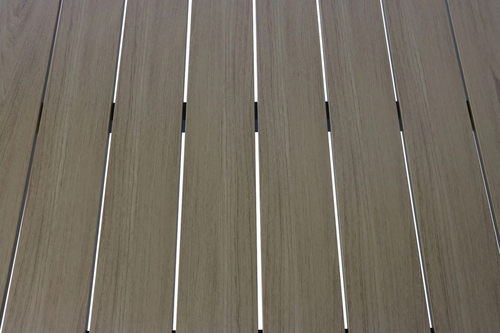 Dining Tuintafel rechthoekig 200 x 103 cm Aluminium Grijs Santika Mind