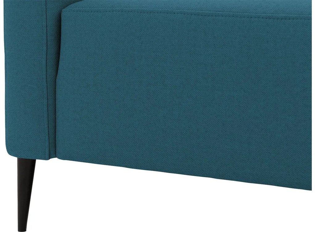 Goossens Key West blauw, stof, 3-zits, modern design met ligelement rechts