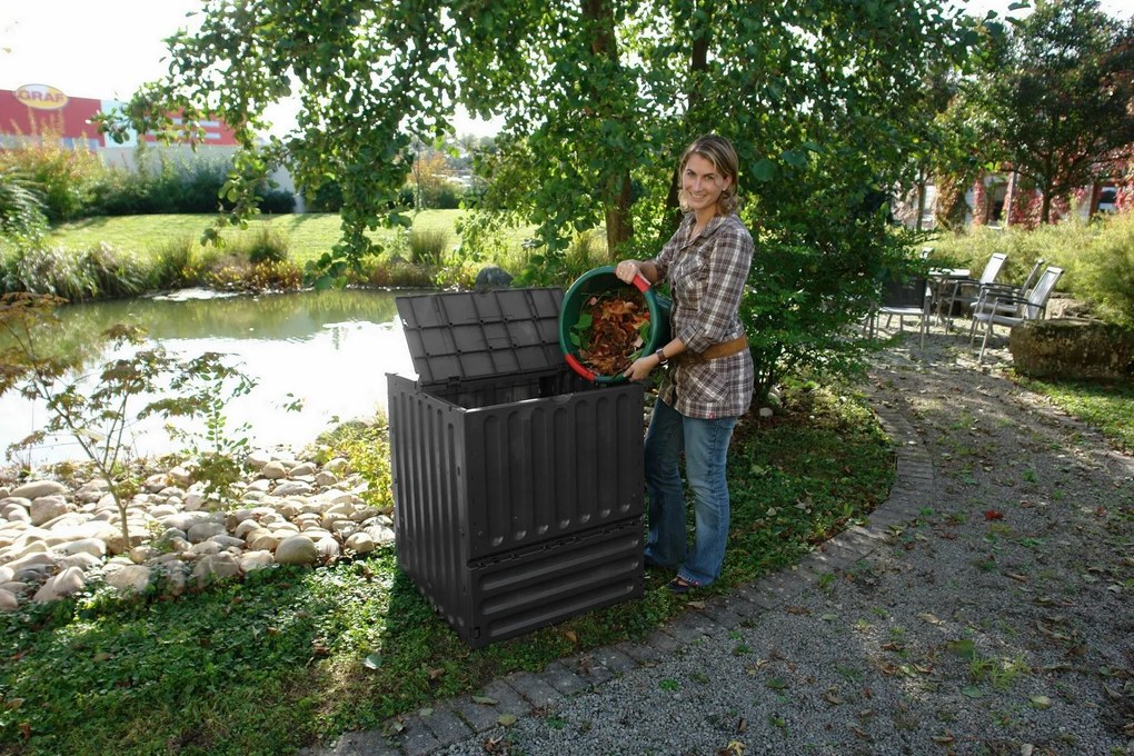 Garantia tuincomposter eco-king zwart - Compostvat- 80x80x95cm - 600 liter