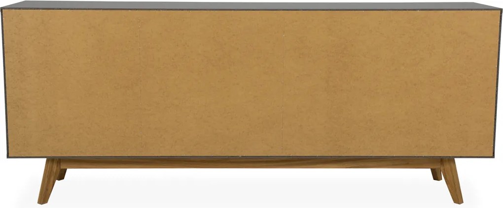 Tenzo Bess Mat Grijs Dressoir Eiken - 200x43x82cm.