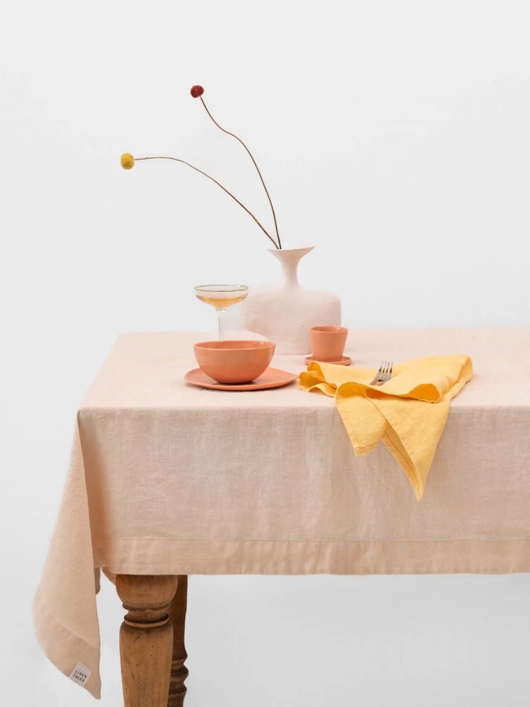 Linnen tafelkleed Brazilian Sand