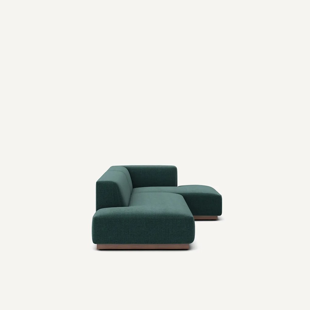 Rechtse hoekbank XL in gespikkelde stof, Jacopo