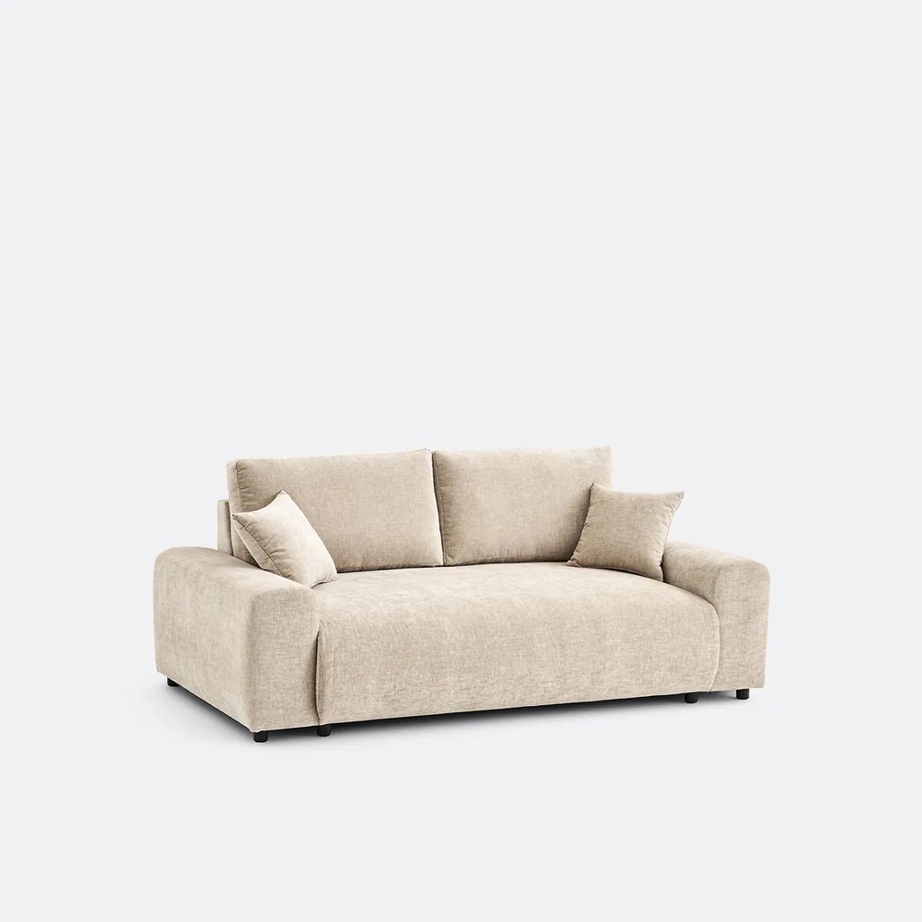 2-zits rechte bank in gevlamd chenille, GALENE