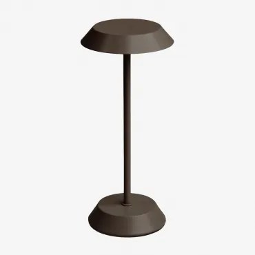 Draadloze Led-tafellamp Van Ijzer Oravella Bruin – Chocolade - Sklum
