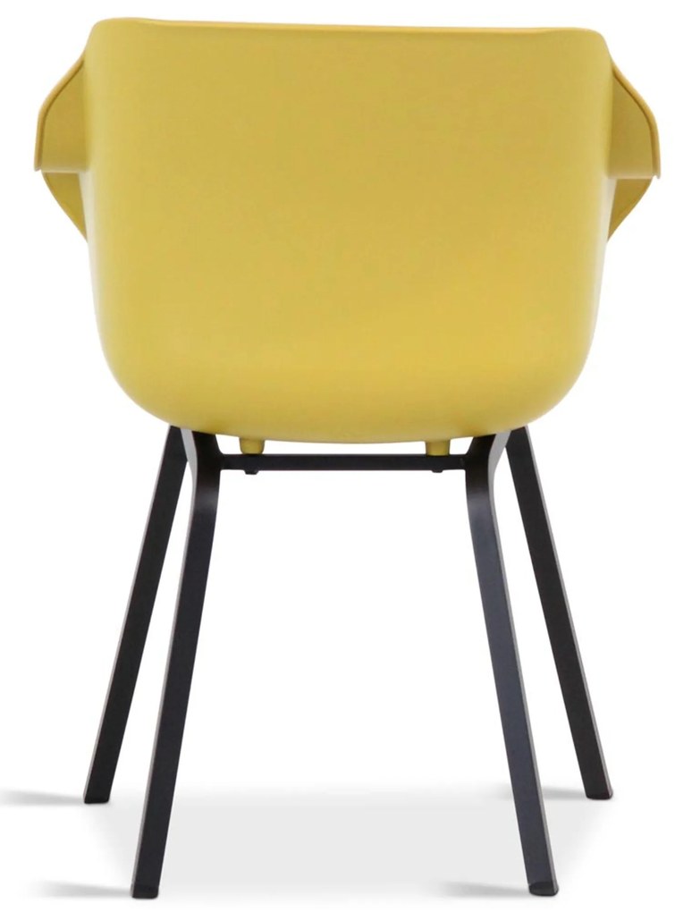 Tuinstoel Kunststof Geel Hartman Sophie Element  curry yellow - met gratis kussen