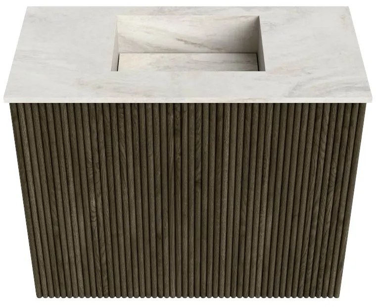 Mondiaz Joya DLux 50cm toiletmeubel shadow met wastafel faye midden zonder kraangat ostra