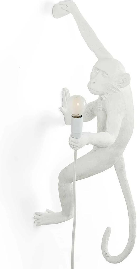 Seletti Monkey Hanging rechts wandlamp buiten wit