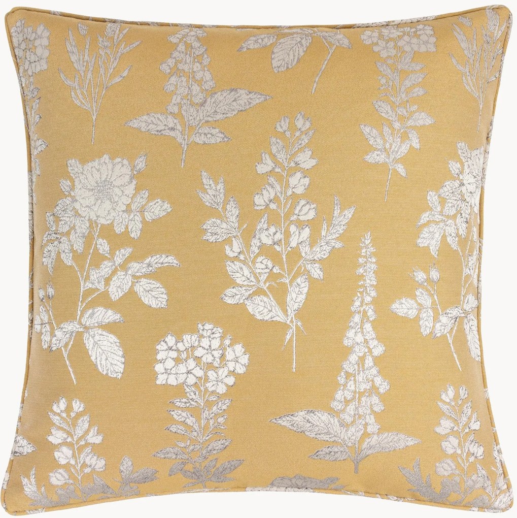 Geborduurd kussen Sophia met bloemmotief