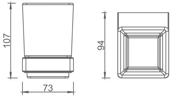 Plieger Altea glashouder met glas geborsteld goud
