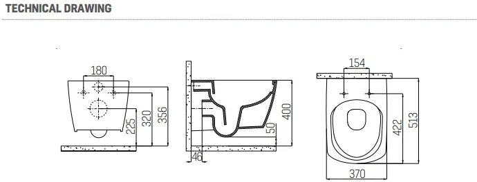 SaniGoods Cody douche wc met bidetkraan koud/warm water met softclose zitting wit glans