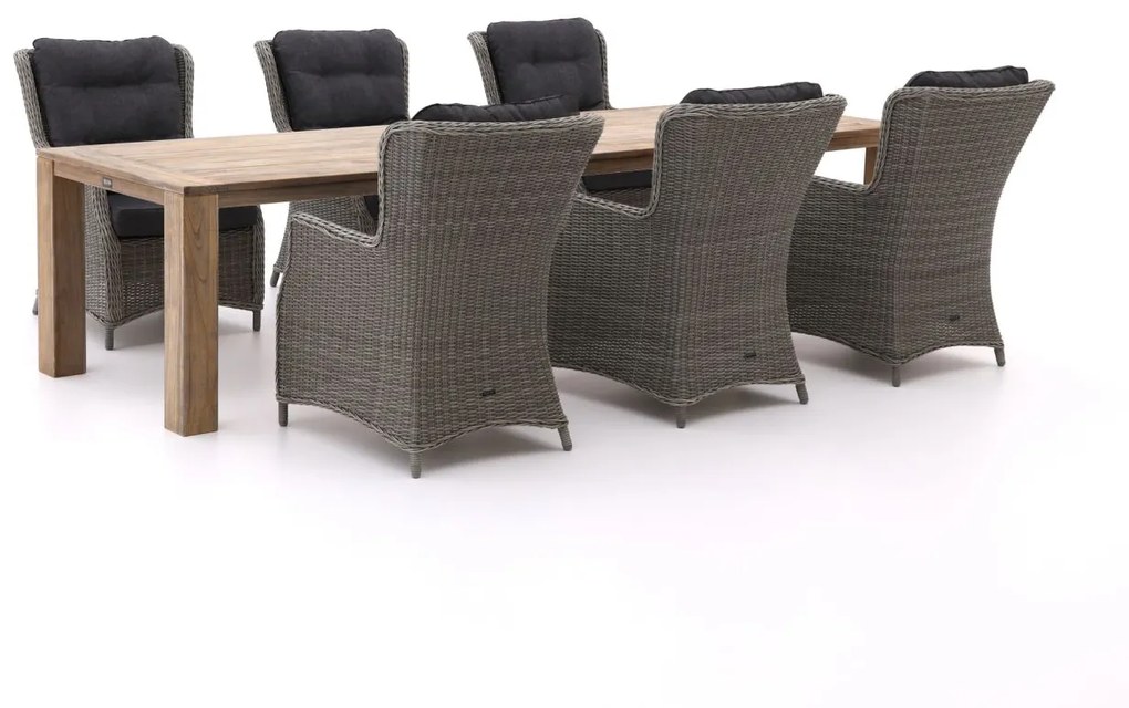 Diningset Intenso  | 6 personen | Tuinset wicker (vlechtwerk) | 7-delig | Kees Smit Tuinmeubelen