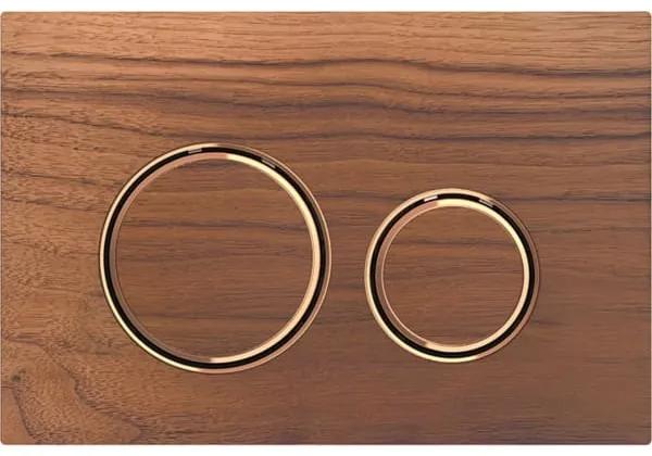 Sigma 21 bedieningsplaat - ring rood/goud - amerikaans noten