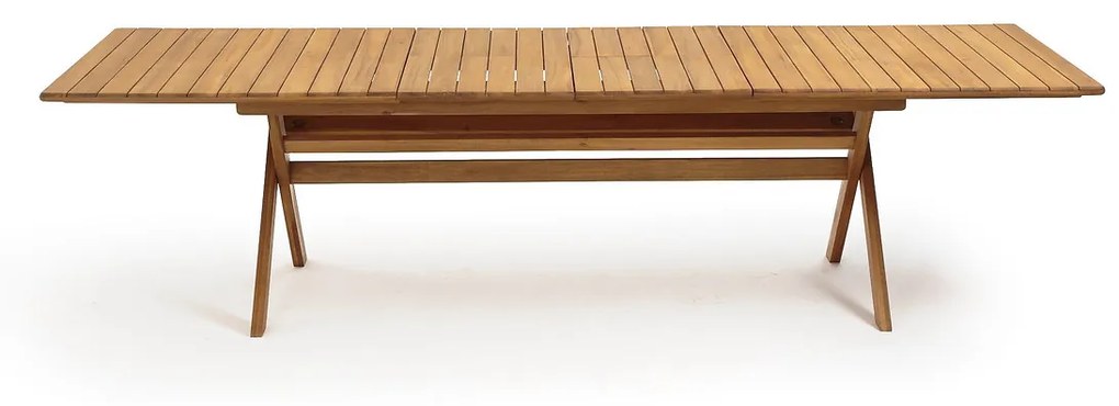 Plooibare tuintafel Réalto, acacia, 2 verlengstukken