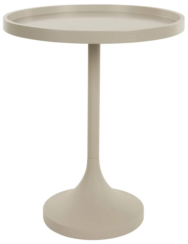 Zuiver Jason Design Bijzettafel Rond Beige - 46 X 46cm.