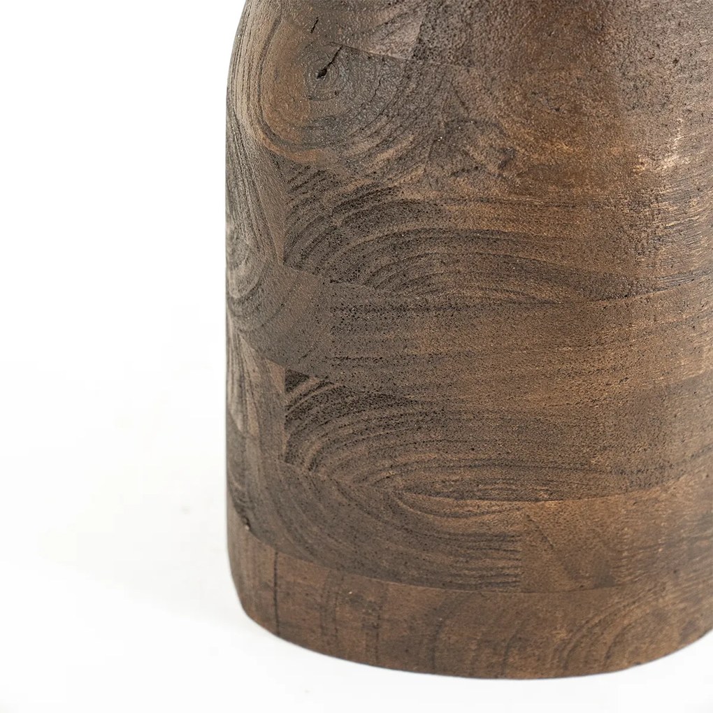 Bijzettafel Organisch Hout Bruin - 37 X 30cm.