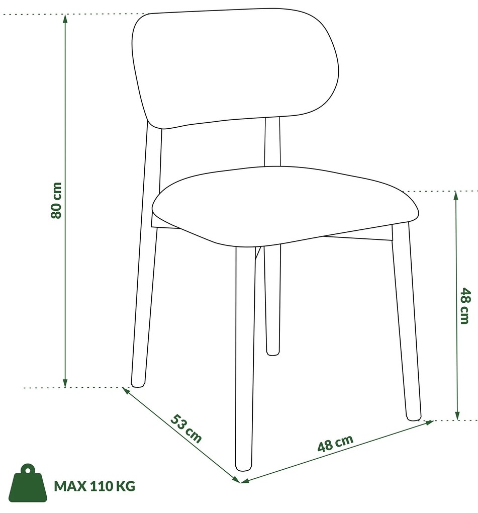 AVLO Beige Latte (stof Monza 60)/gelakt eiken frame – HOUTEN BOUCLÉSTOEL VOOR WOONKAMER, EETKAMER, KEUKEN RETRO
