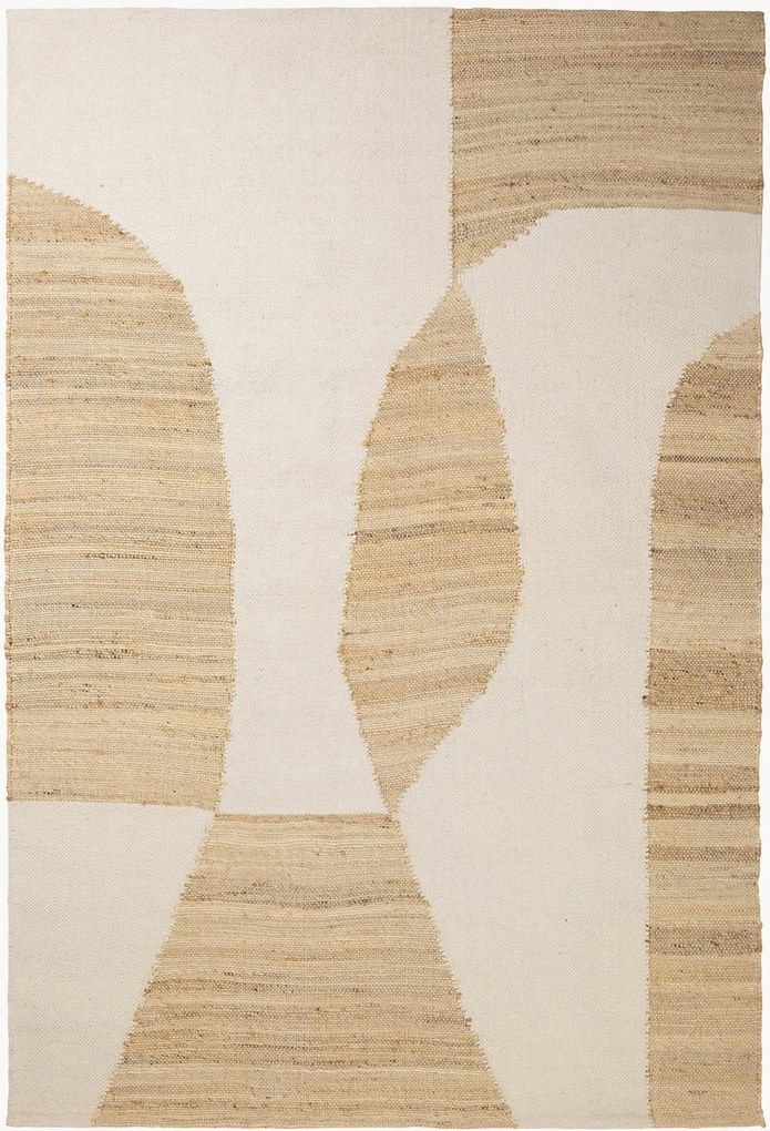 Vloerkleed Lumi van jute/katoen