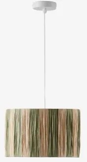 Plafondlamp Ø30 Cm In Marsali Gevlochten Papier Wit & Leger Ø30 Cm - ↑25 Cm Groen Marsali - Sklum