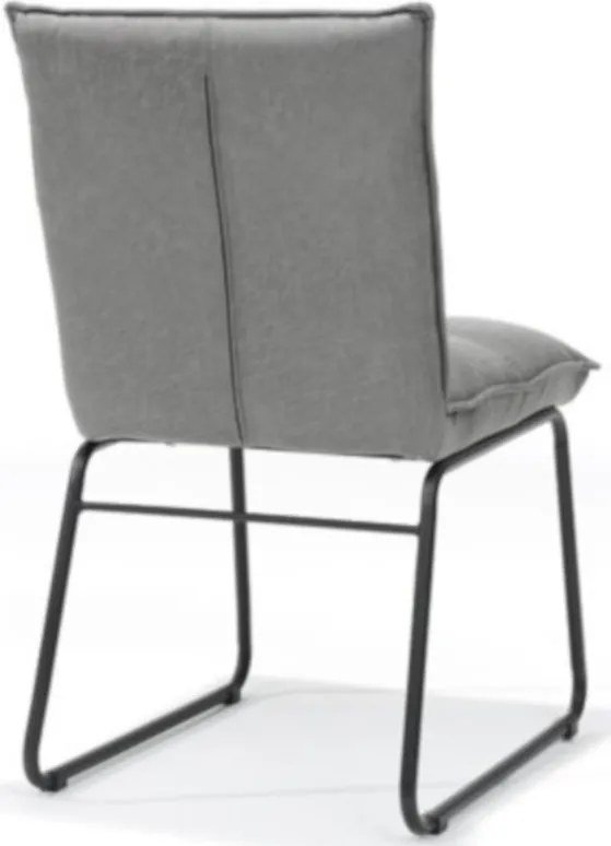 Eetkamerstoel - Soft - lederlook Missouri Grijs