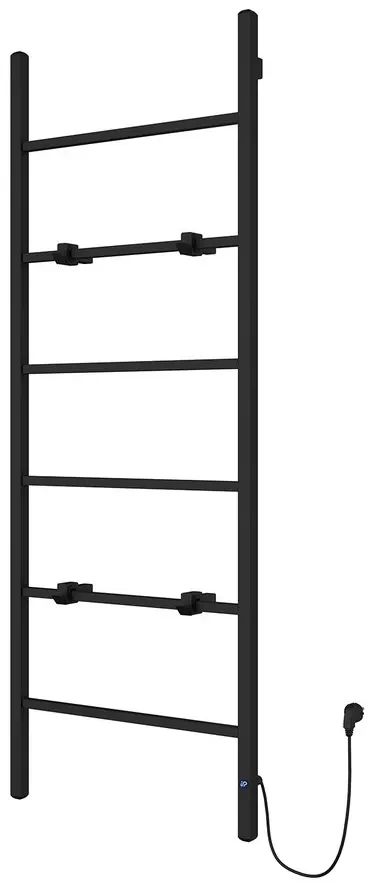 Sapho Barbo elektrische radiator mat zwart 60x160cm 160W