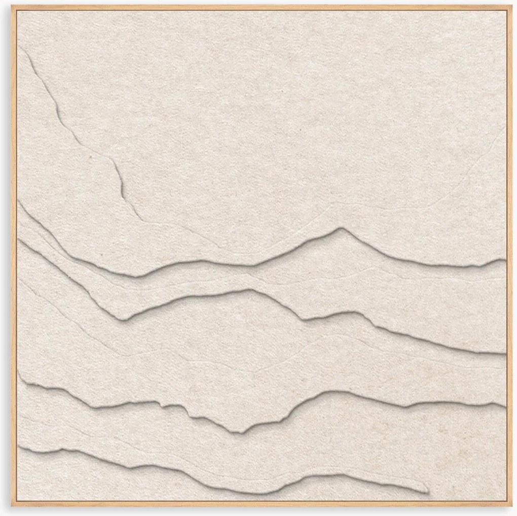 Akoestische wanddecoratie Tonefield met houten frame