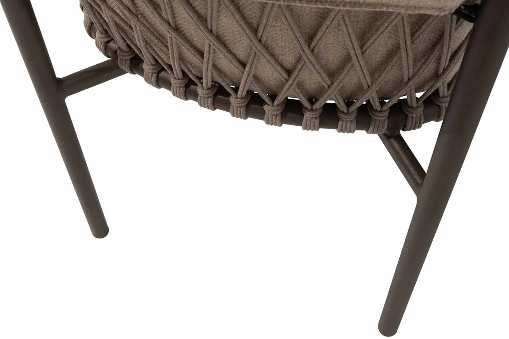 4 Seasons Outdoor Allora tuinset terre met Prado tafel met keramisch blad 240 cm Tuinset   beige weerbestendig