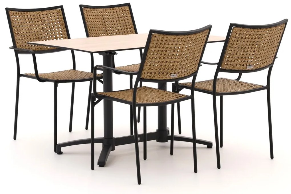 Forza Artone/Canzo 120cm dining tuinset 5-delig stapelbaar