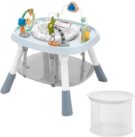 VEVOR Baby Activity Center, Interactief Speelcentrum, 360° Draaibare Zitting en Verstelbare Hoogte, Wipstoel en Speeltafel voor Peuters met Ontwikkelingsspeelgoed, Muzikale Liedjes, voor Kinderen vanaf 6 Maanden