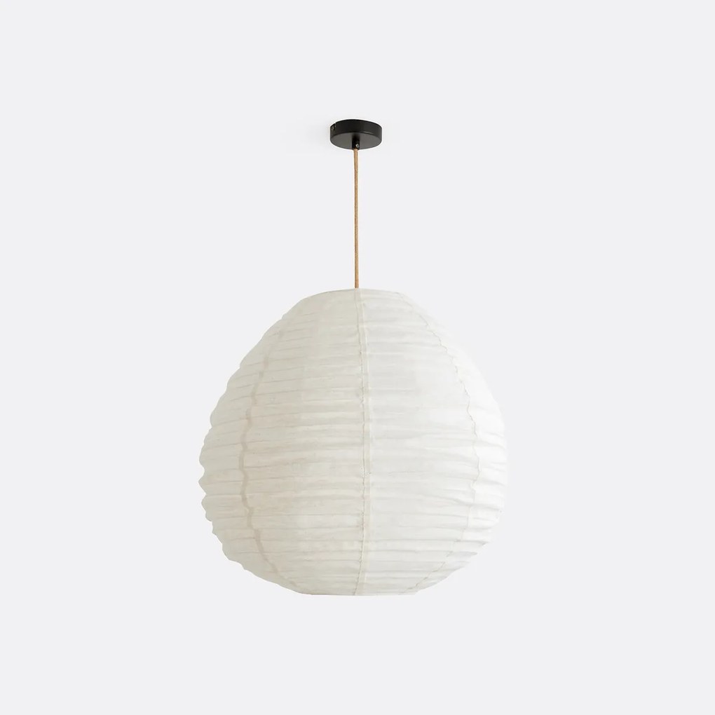Bolvormige hanglamp in jute stof Ø55 cm, Robia