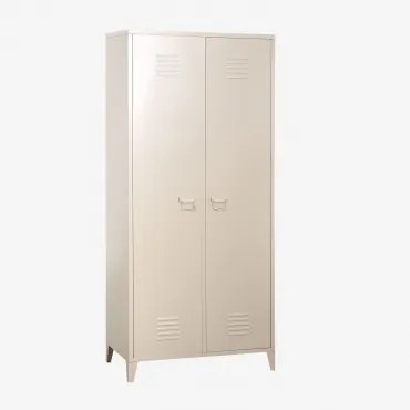 2-deurs Stalen Kluislocker Pohpli Tapioca Beige - Sklum