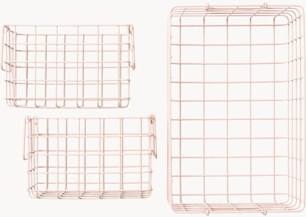 Metalen opbergmanden Mustard Made, 3-delig