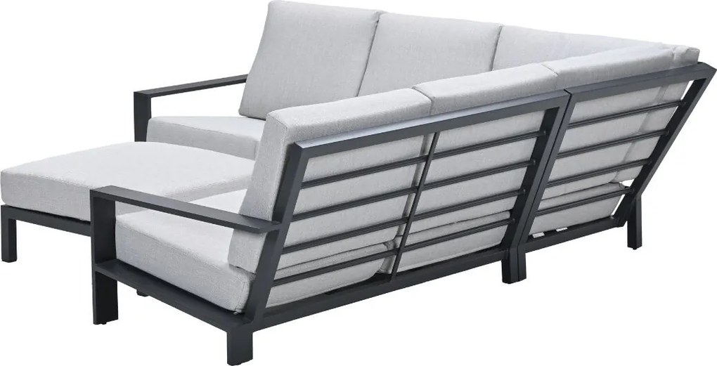 Garden Impressions Coba loungeset 4-delig donker grijs - valley sand