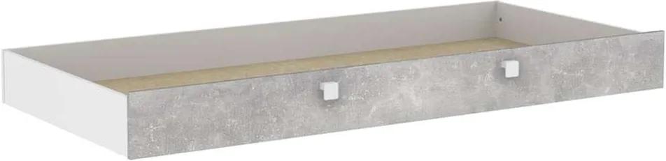 Demeyere bedlade Concrete - wit/betongrijs - 90x200 cm - Leen Bakker