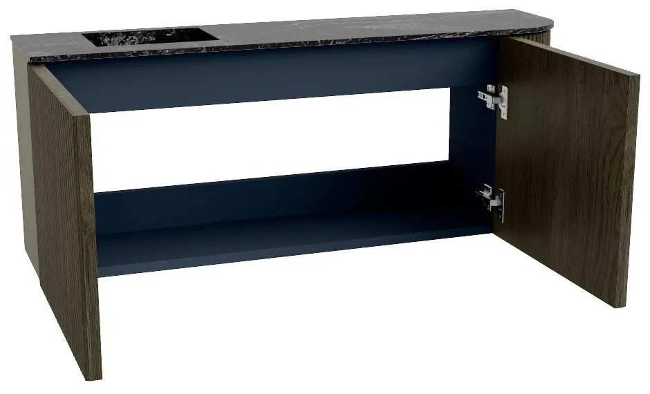 Mondiaz Joya DLux 100cm toiletmeubel ronding rechts shadow met wastafel faye links 1 kraangat lava