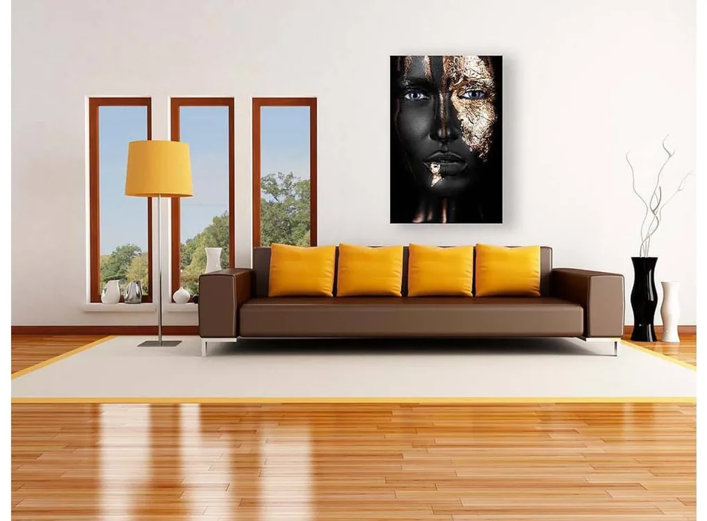 Goossens Schilderij Noir Gold, 100 x 150 cm