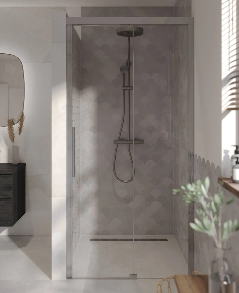 Ben IMotion schuifdeur naar rechts incl. antikalk 120x206cm chroom